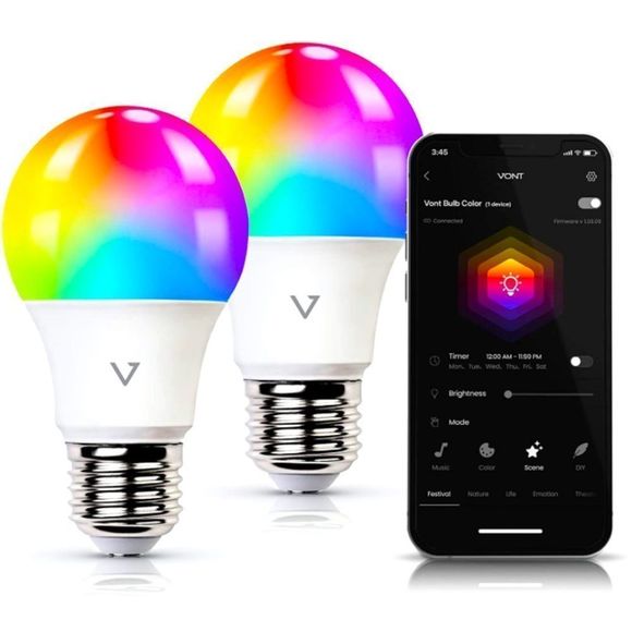 Smart Light Bulbs 2 Pack - Picture 1 of 7